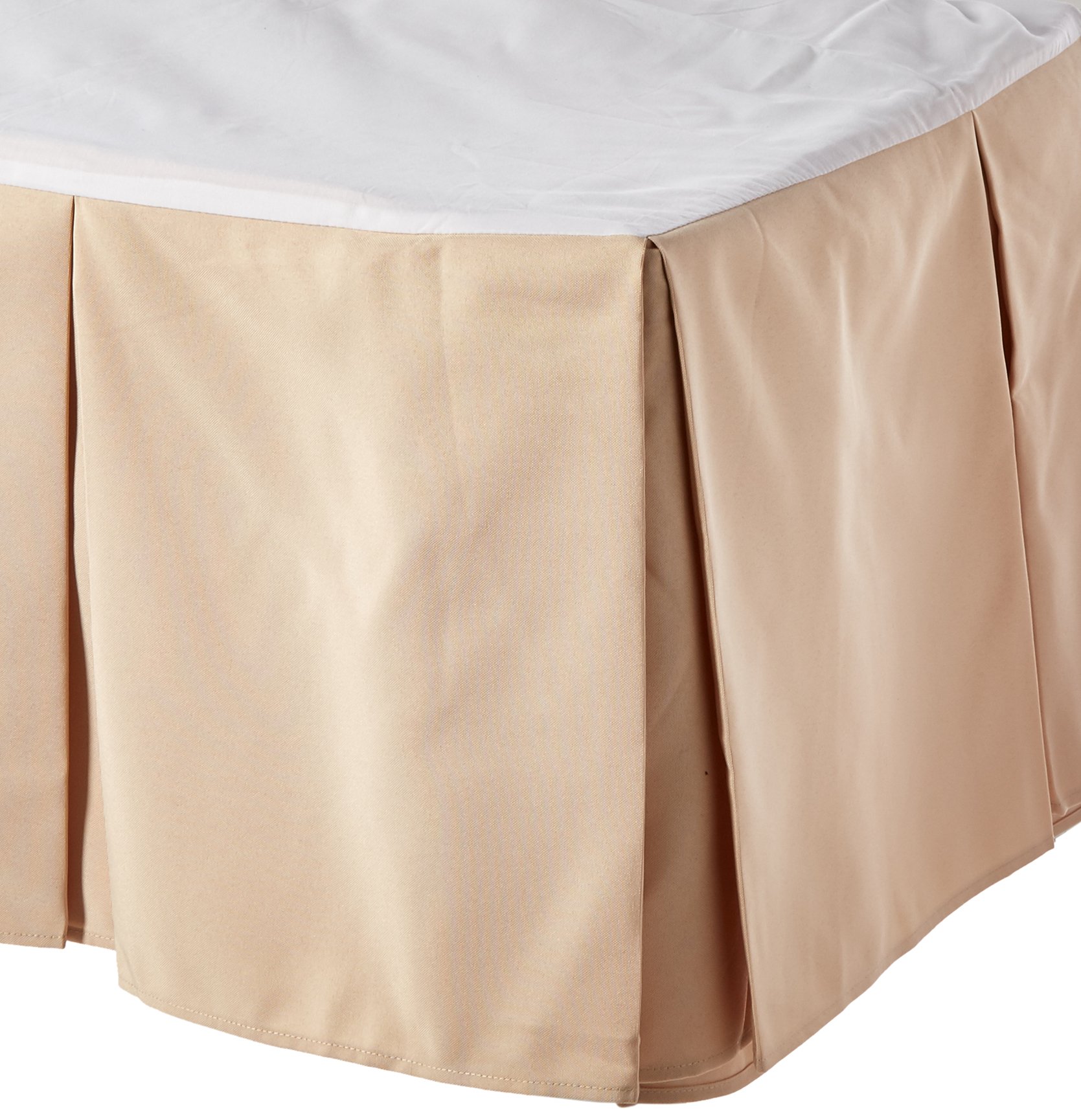 Pliegues de cama de lujo Violet Lino doble color arena de alta calidad para dormitorio elegante