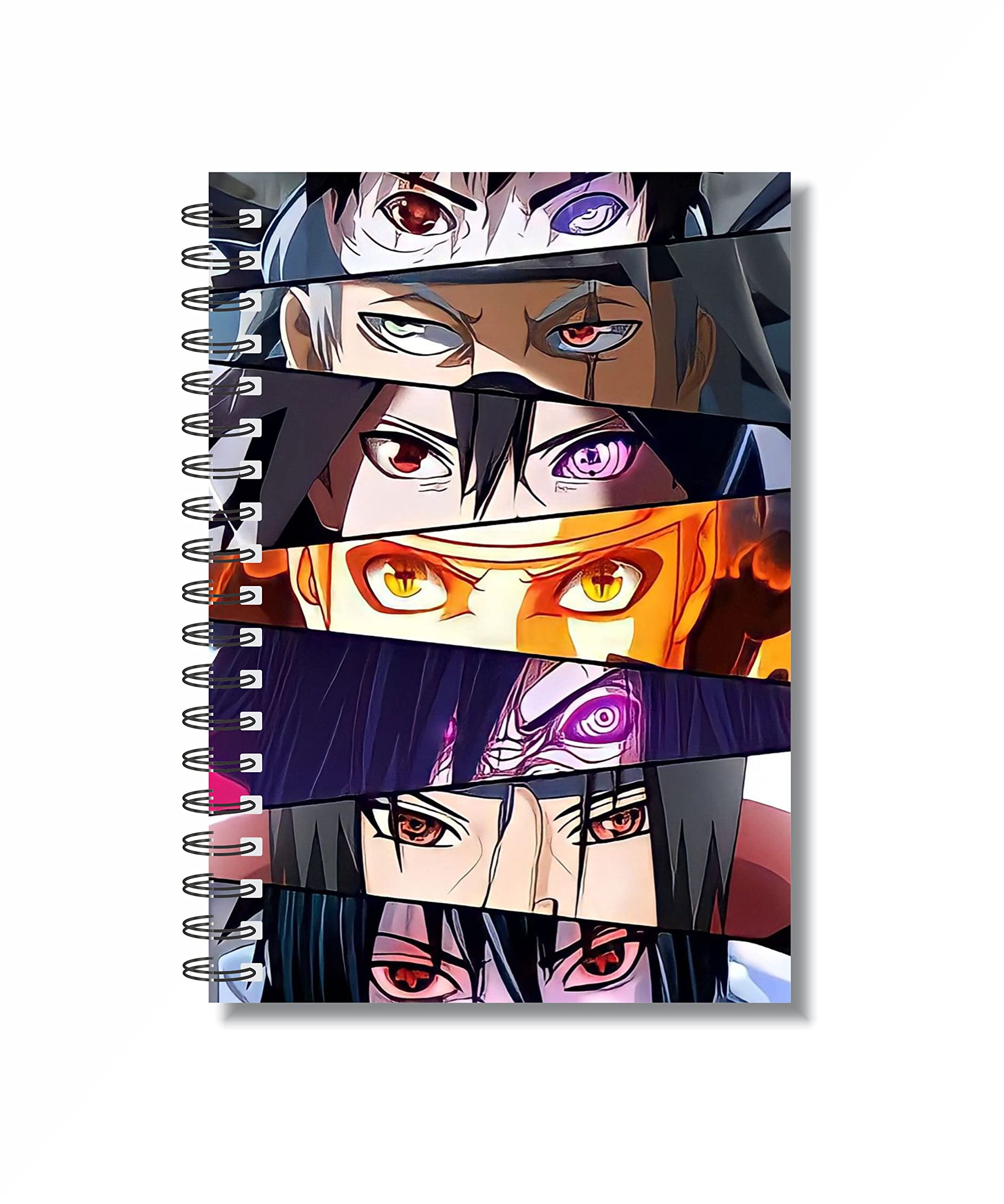 CRAFT MANIACS ANIME COLORED EYES REGULAR USE RULED 160 PAGES A5 NOTEBOOK & FREE NAME BOOKMARK BEST GIFT FOR STATIONERY LOVERS