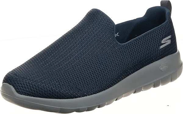 Skechers Men's Go Walk Max Sneaker, Navy/Gray, 10.5