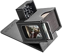 Vista 15 de Caja de cartas para MTG Commander, diseño patentado, pantalla Commander, se adapta a 100 tarjetas de doble manga, ladrillo de tarjetas de 35 puntos