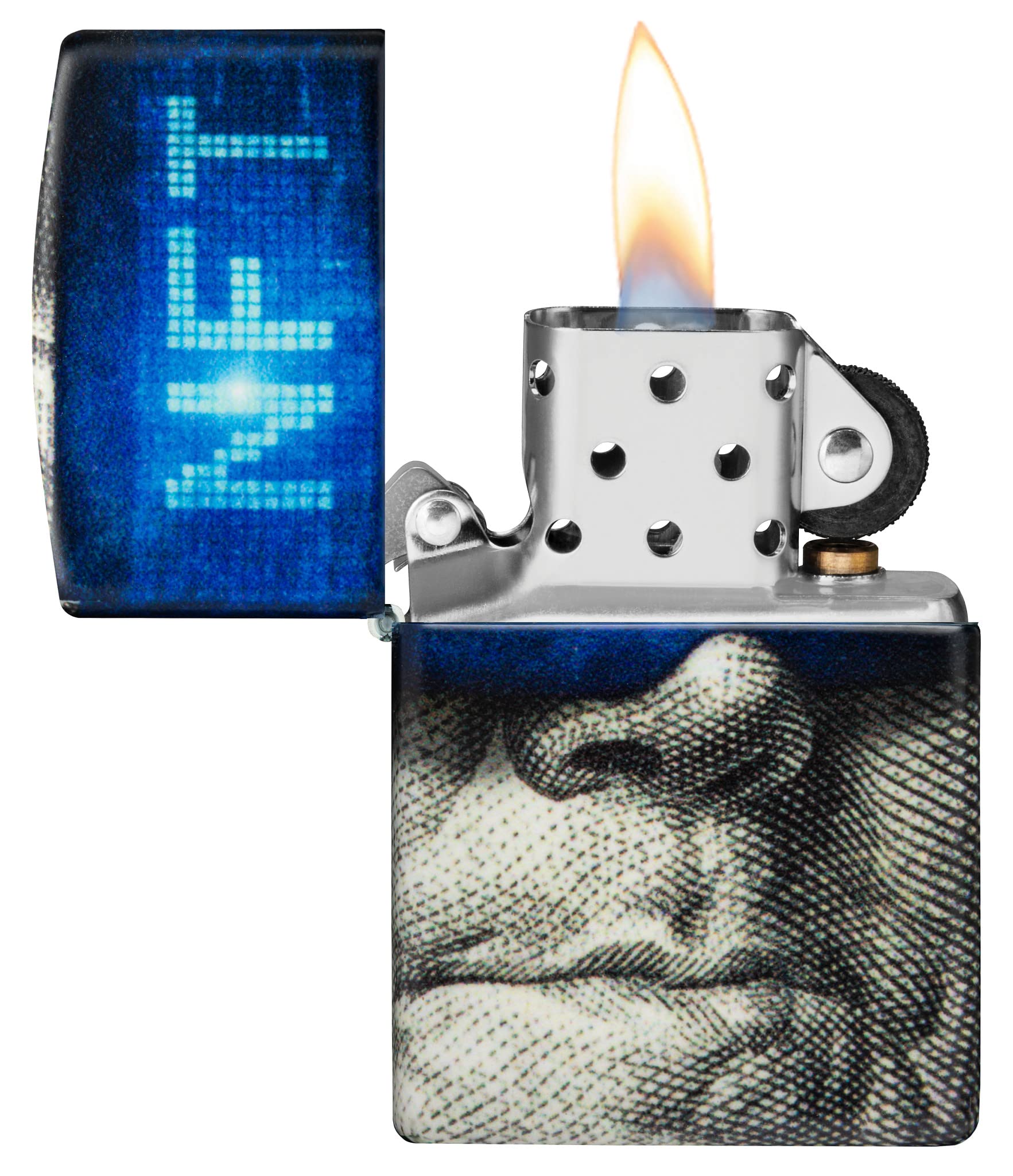 Zippo Windproof Lighter, NFT Currency Design, 540° with Colour Image, Refillable, Reusable, Windproof Design - Image 3