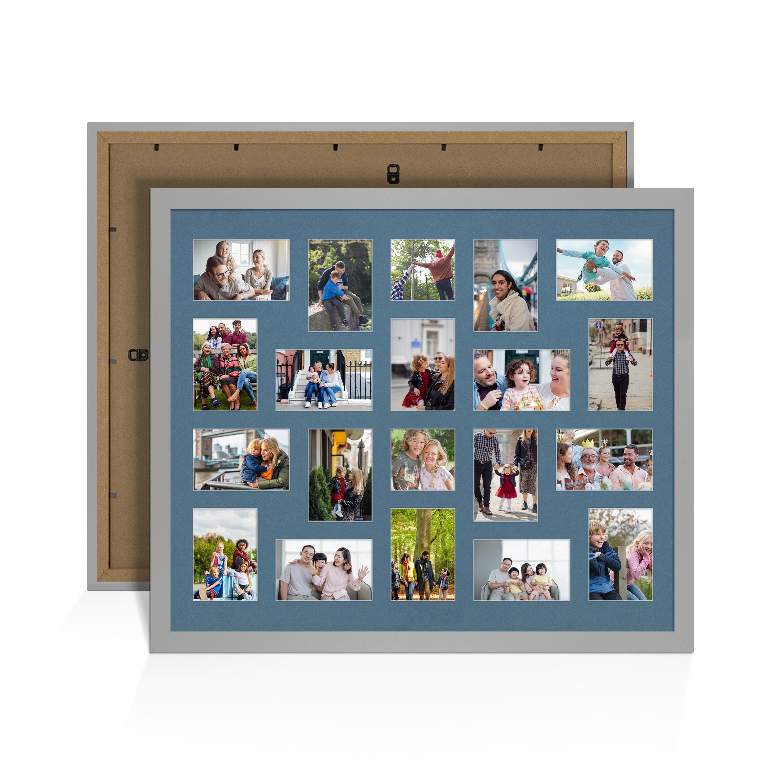 Alison Kingsgate Light Grey 80x70cm Photo frame for multiple pictures