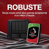 Seagate IronWolf, 8 TB, NAS, Internal Hard Drive, CMR, 3.5 Inch, SATA, 6GB/s, 5,400 RPM, 256MB Cache, for RAID Network Attached Storage, 3 year Rescue Services (ST8000VN004) - 5