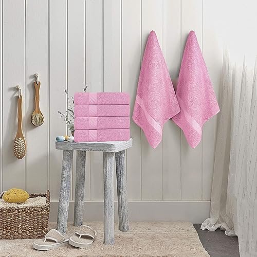 Miniatura 2 de Simpli-Magic Juego de toallas de baño, rosa, 24 x 46 pulgadas, 6 unidades