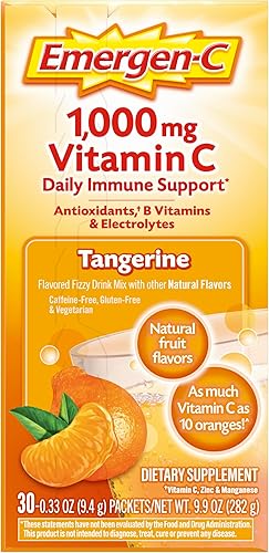 Vista 24 de Emergen-C - 1,000 mg Vitamina C en polvo, con antioxidantes, vitaminas B y electrolitos, suplemento diario para apoyo inmunológico, bebida