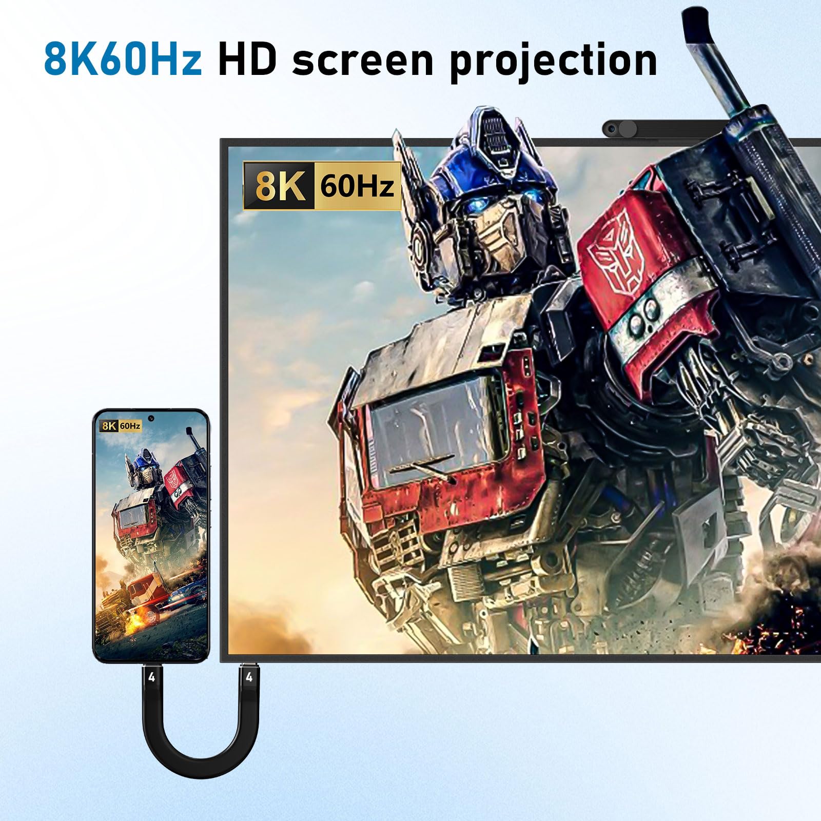 Gbformat Cavo USB C to USB C Corto 100W Maschio a Maschio Ricarica Dati Cavo Compatibile con Thunderbolt 4, Cavo USB Type C Corto 40 Gbps da 13cm Cavo Dati per Phone, Laptop