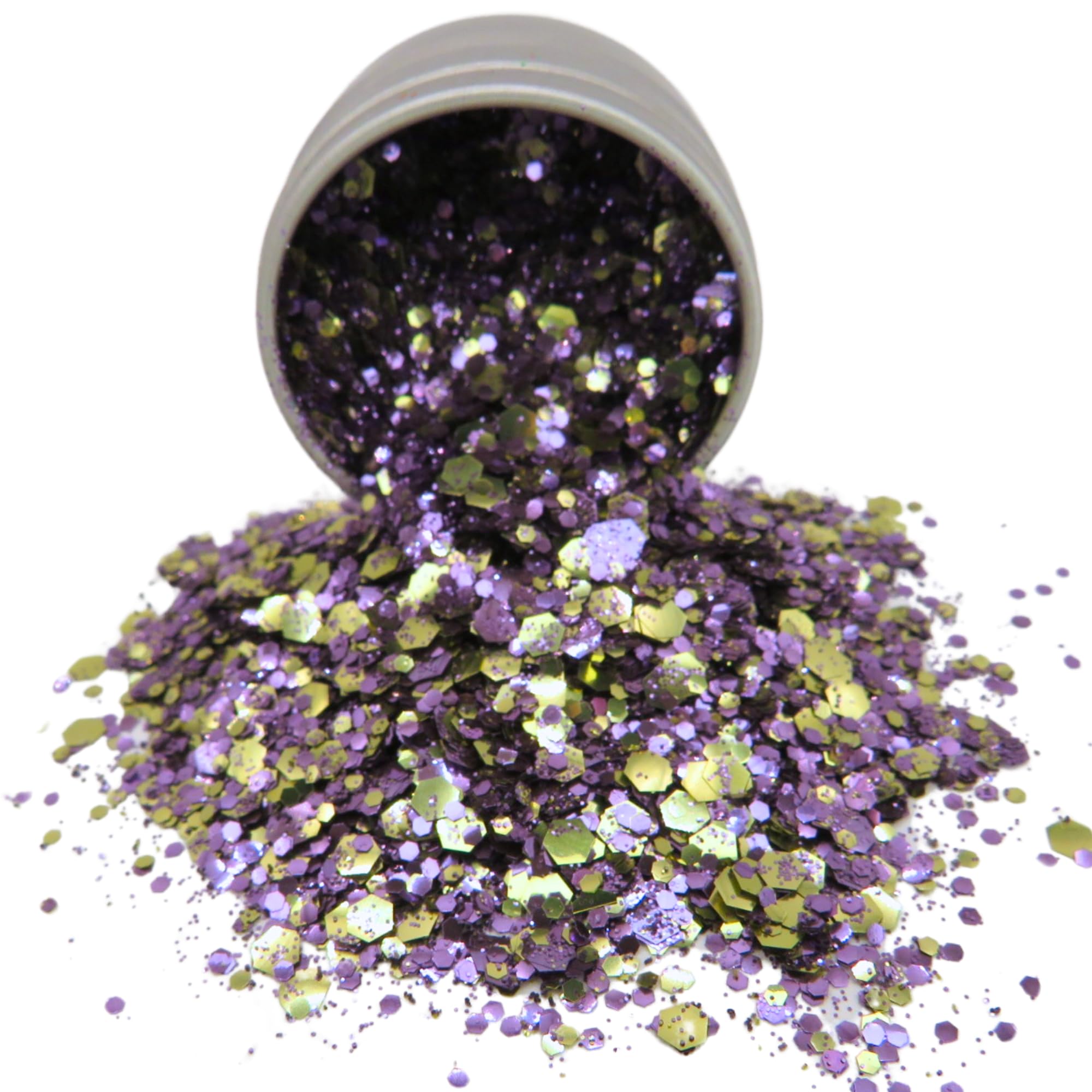 Luminosity Glitter Purple and Gold Eco Glitter Blend, Biodegradable Glitter for Face Body, Hair, Nail Art - Image 2