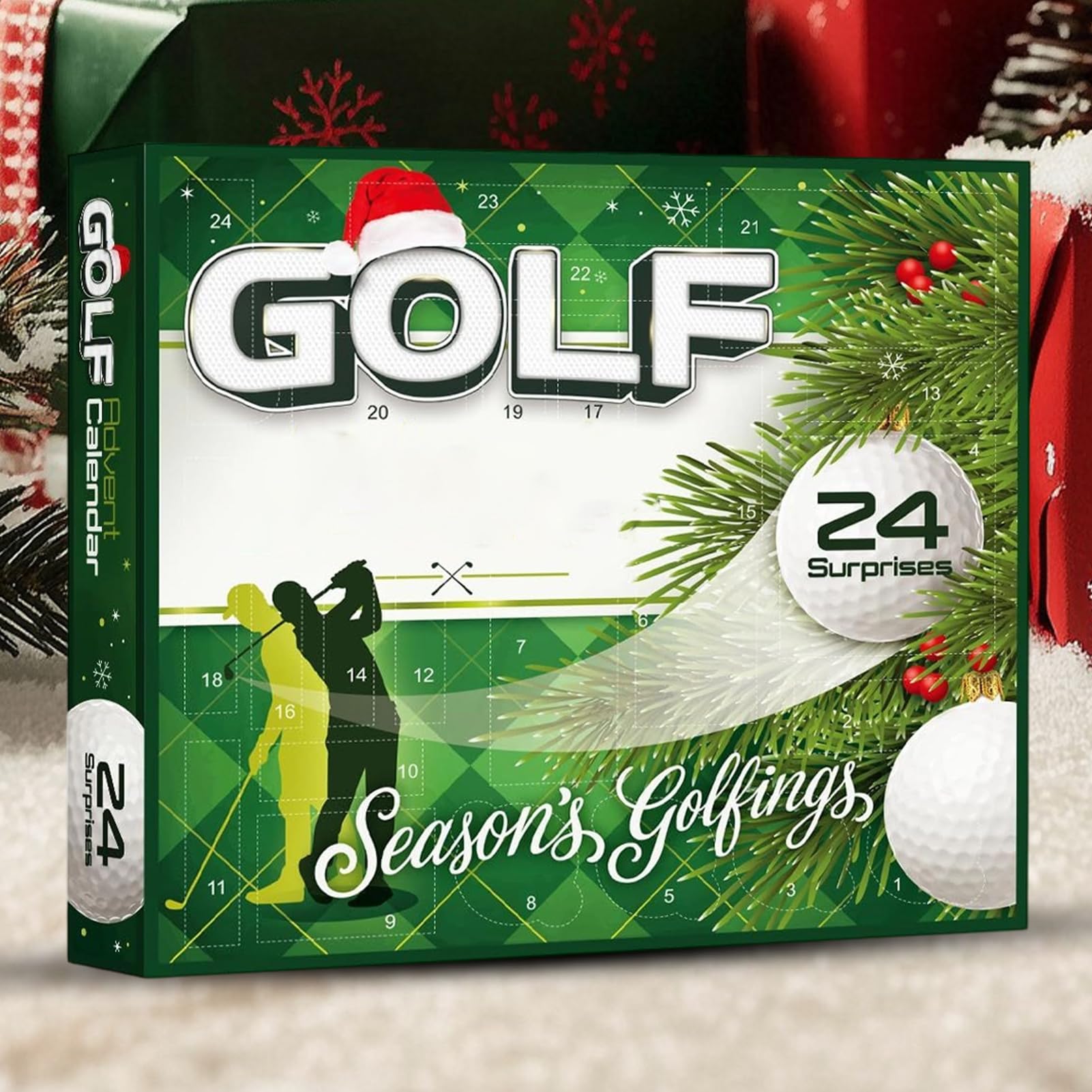 Golf Weihnachts Adventskalender 24 Sport Dekorationen