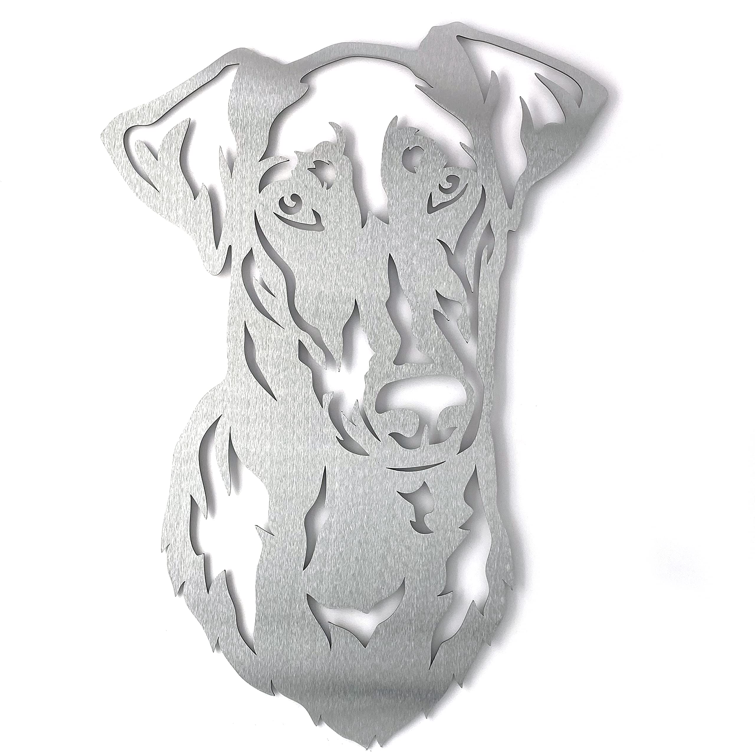 Image Industry Doberman - Dog Garden Art Sculpture/Garden Ornament/Rusty Metal Dog/Metal Garden Sculpture/Metal Art (Small 200mm x 269mm)