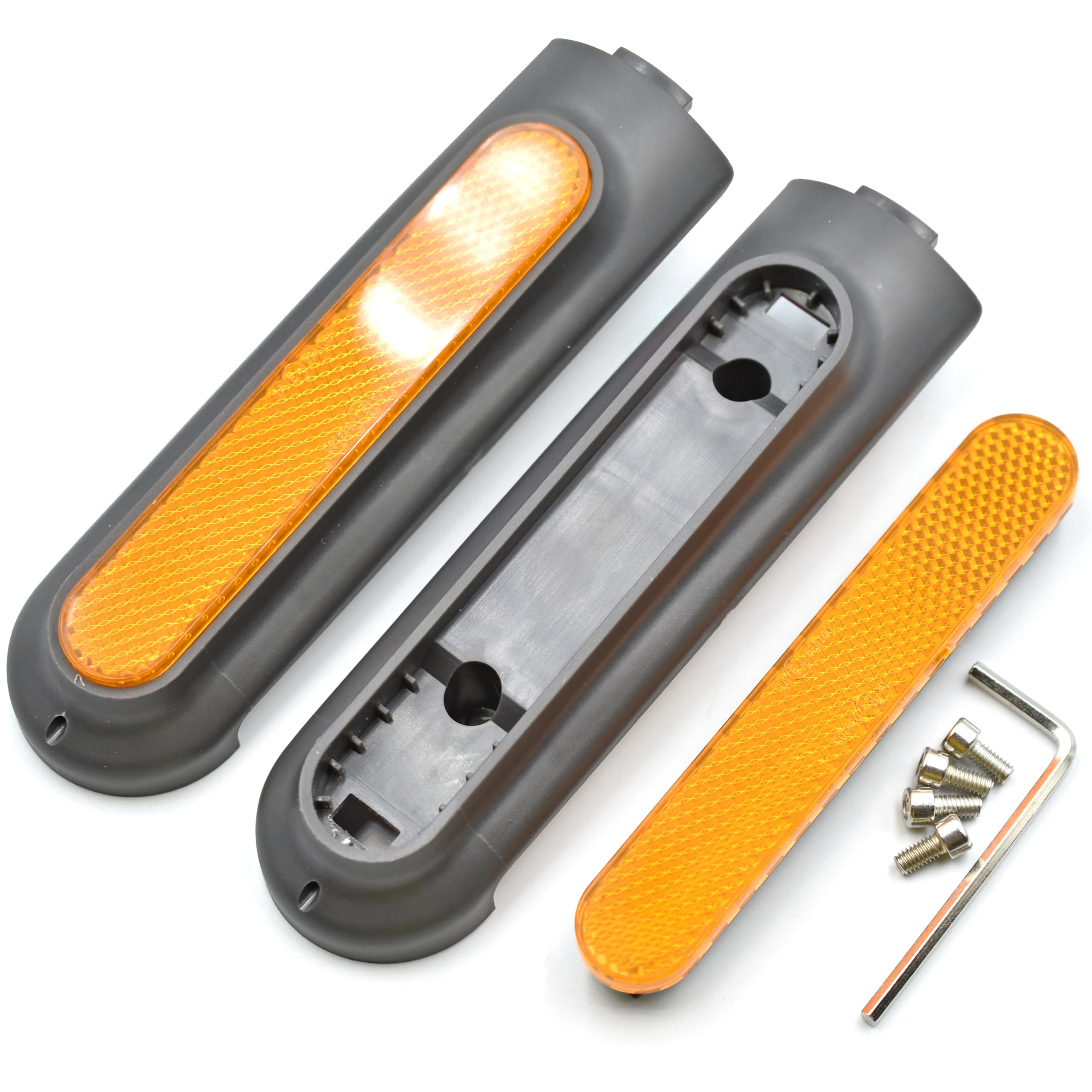 myBESTscooter - Cubiertas de Rueda Lateral Trasera con Pegatinas Reflectantes para Patinete eléctrico Xiaomi Pro 4
