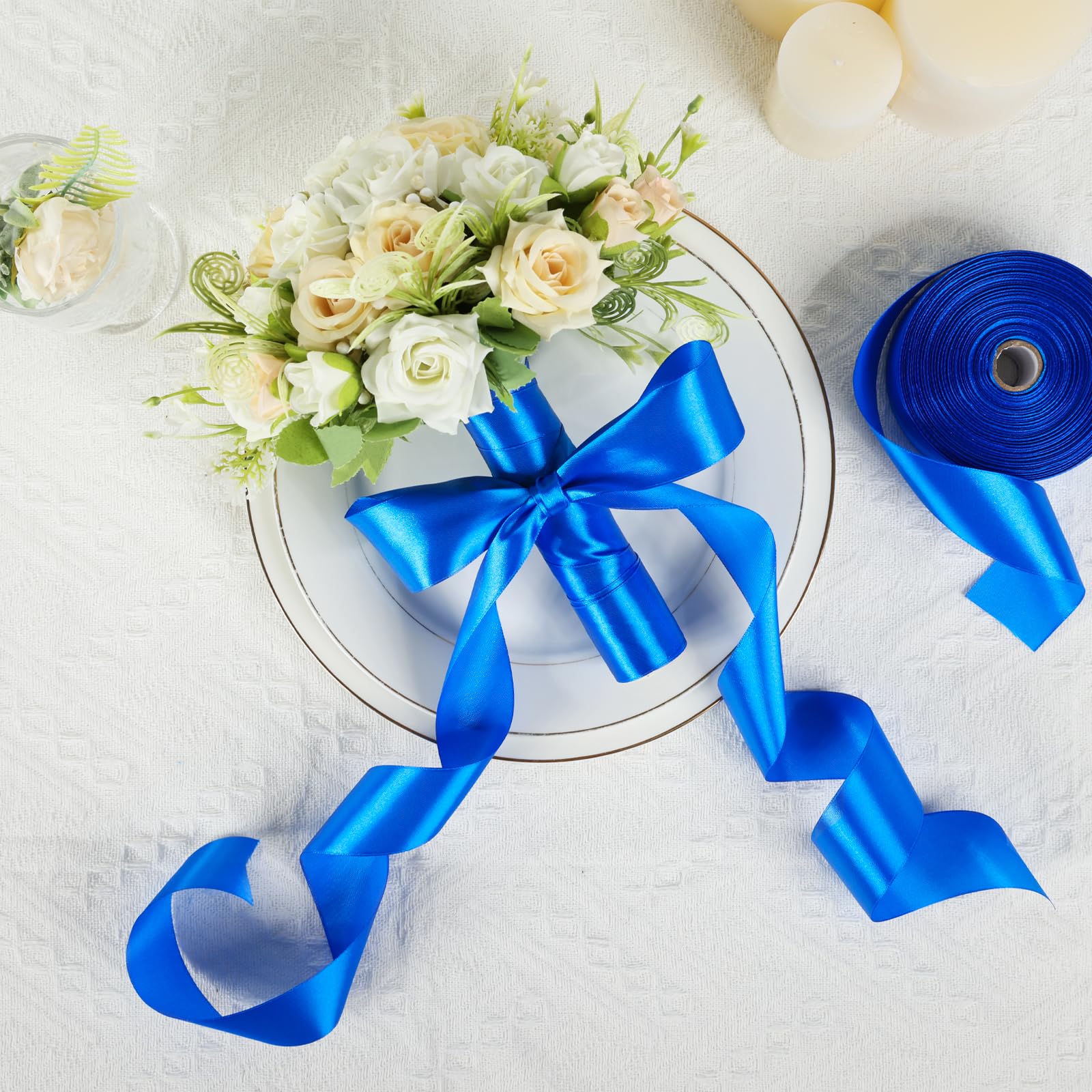 Amazon.com: Sagaat Blue Ribbon 1-1/2 Inch 50 Yards, Royal Blue