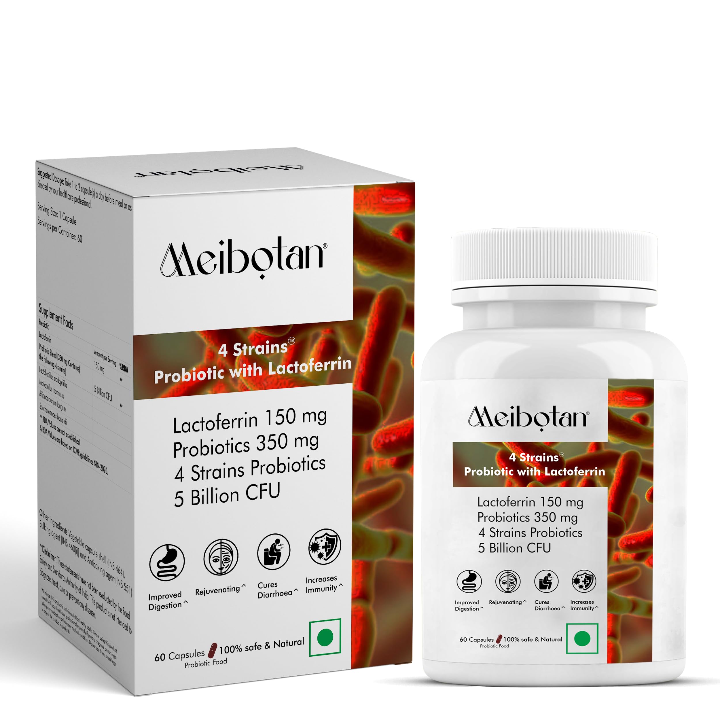 See full amazon price history chart for Meibotan lactoferrin with Probiotics 5 Billion CFU For Men & Women immune system Regulates iron metabolism Digestion Immunity Support 60 Veg Capsules Meibotan lactoferrin with Probiotics 5 Billion CFU For Men & Women immune system Regulates iron metabolism Digestion Immunity Support 60 Veg Capsules (B0DDQ8FDFF) Amazon Price History, Amazon Price Tracker