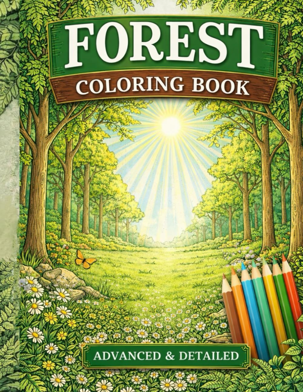 Forest Coloring Book: Advanced & Detailed Woodland Scenes for Relaxation, Stress Relief, and Mindful Creativity