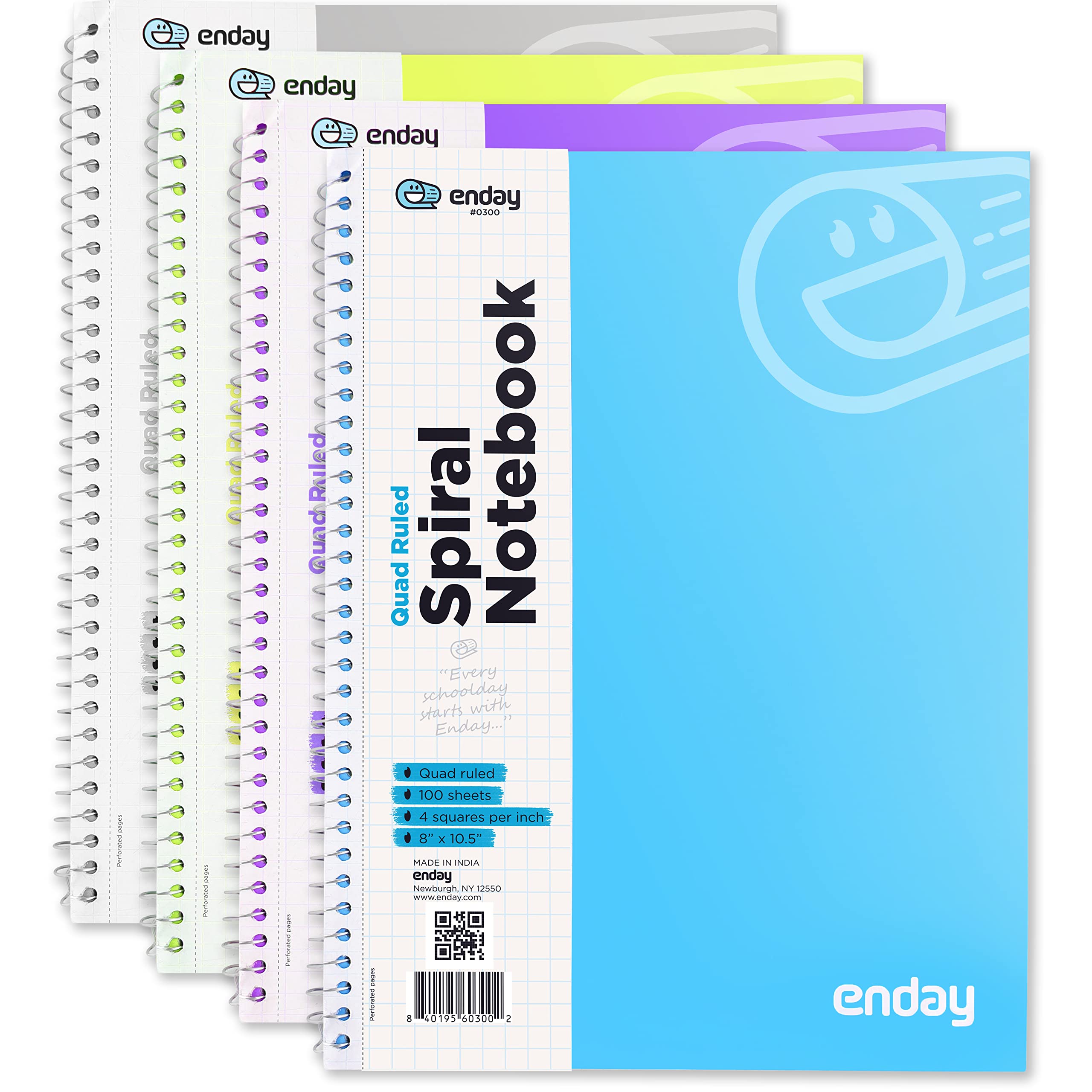 Buy Graph Paper Notebooks Spiral Quad Ruled Grid Notebook Heavy Duty