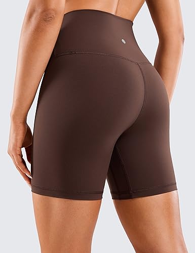 Miniatura 2 de CRZ YOGA Women's Naked Feeling Biker Shorts - 6 Inches High Waist Yoga Workout Running Gym Spandex Shorts