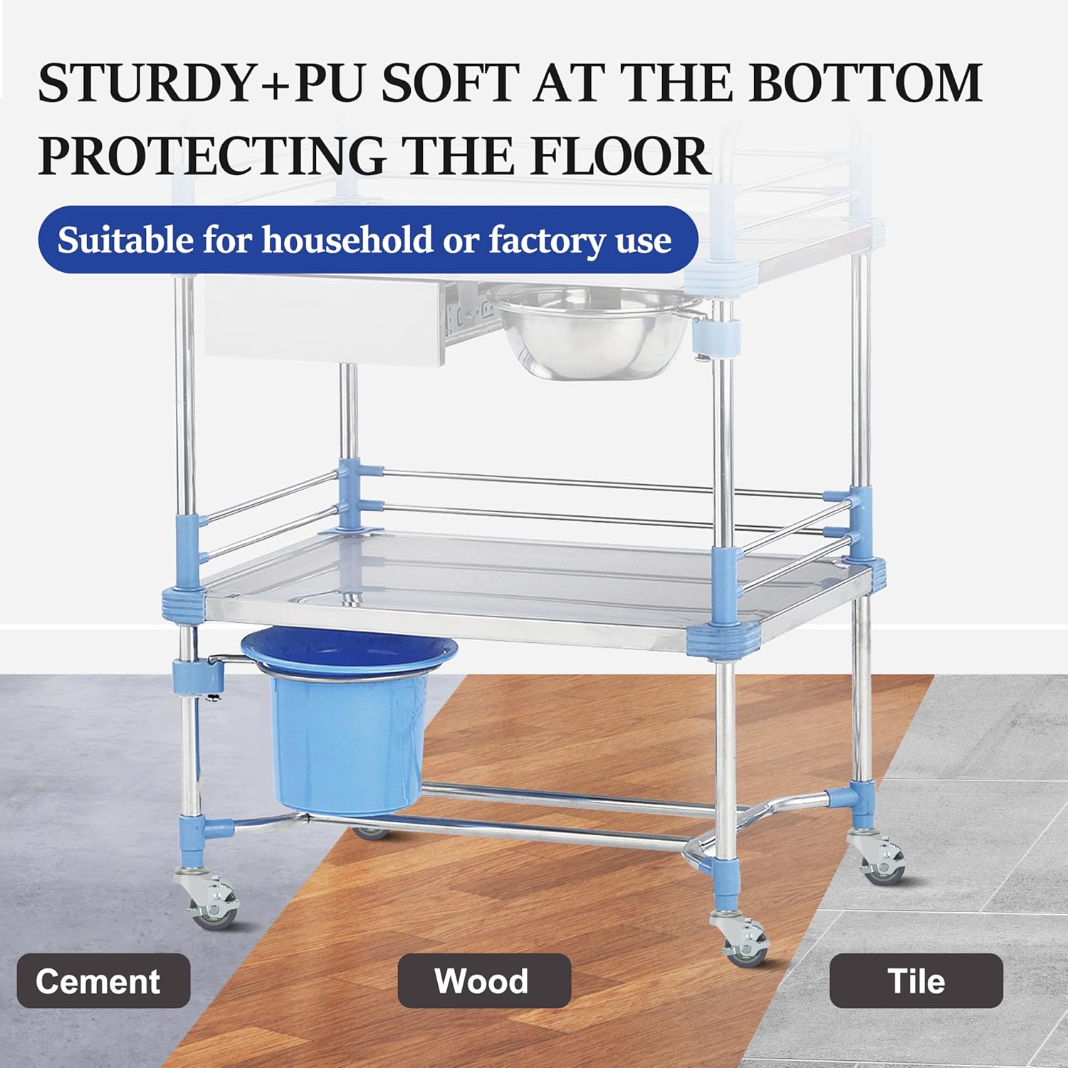 Prep Table Wheels, Expanding Casters Table Wheels Stem Casters with Brake Fit for 7/8", 1", 1-1/2" and 1-5/8" Tube Leg Adapter Work Table Caster Set of 4 (4 Inch, 7/8", No Brake)