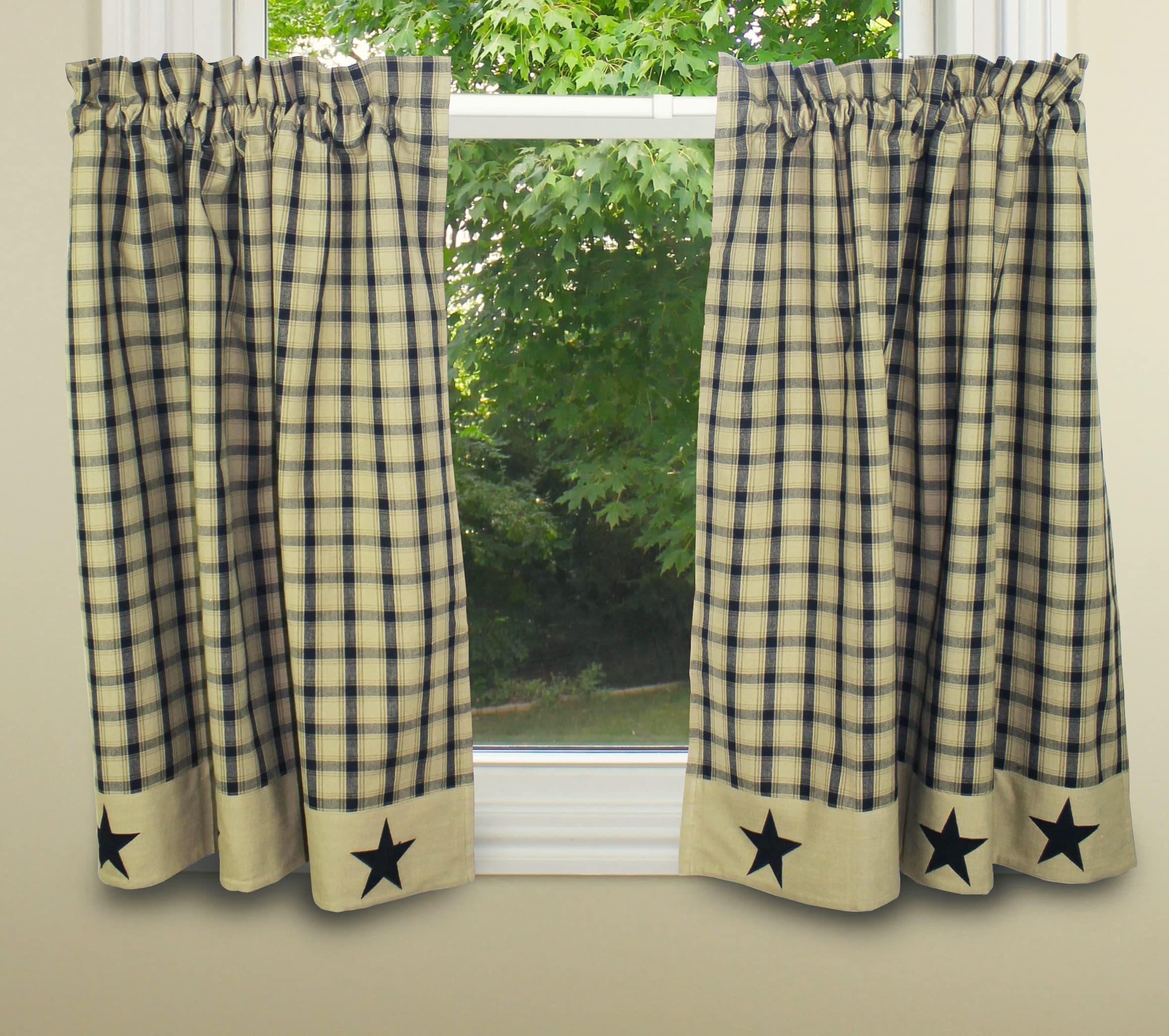 Primitive Home DecorsLancaster Star Lined Tiers 36" Star Border