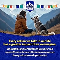 Vista 6 de Himalayan Dog Chew - Masticables originales de queso de yak para perros - 100% naturales, sin gluten, lactosa o cereales, ricos en proteínas