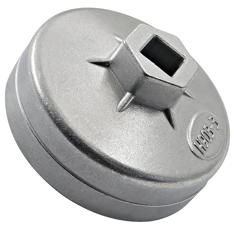 Chave para filtro de óleo 74 mm com 14 estrias ISDVBUY, soquete de acionamento quadrado, 1 unidade