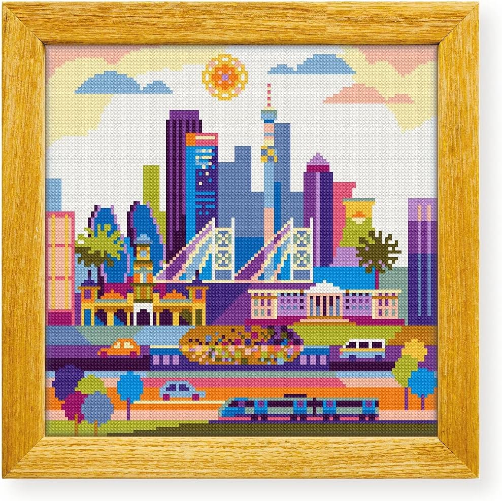 Awesome Pattern Studio Johannesburg RSA DS154, Diamond Painting Kit, Diamond Art Kits for Adults, Full Drill 5D Diamond Dots Kits. All Items Included.