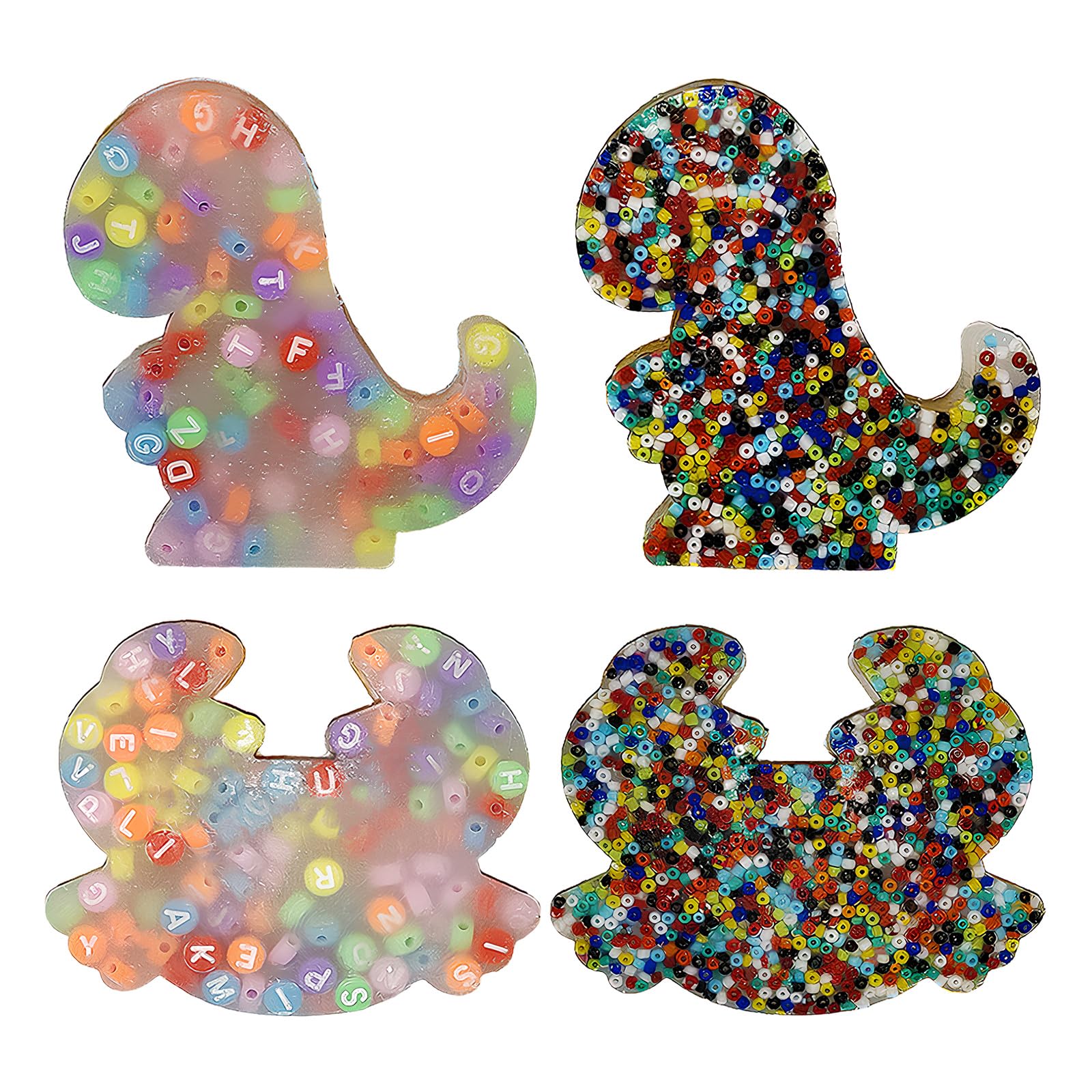 4 PCS Picky Pad Fidget Toys for Adults and Kids, Dinosaur & Crab Shapes, Helps Relieve Skin Picking, Anxiety, and Trichotillomania