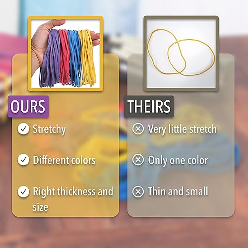 Miniatura 5 de Mr Pen - Bandas de goma grandes 1058oz colores surtidos bandas de goma grandes bandas de goma gigantes bandas elásticas bandas de goma largas bandas