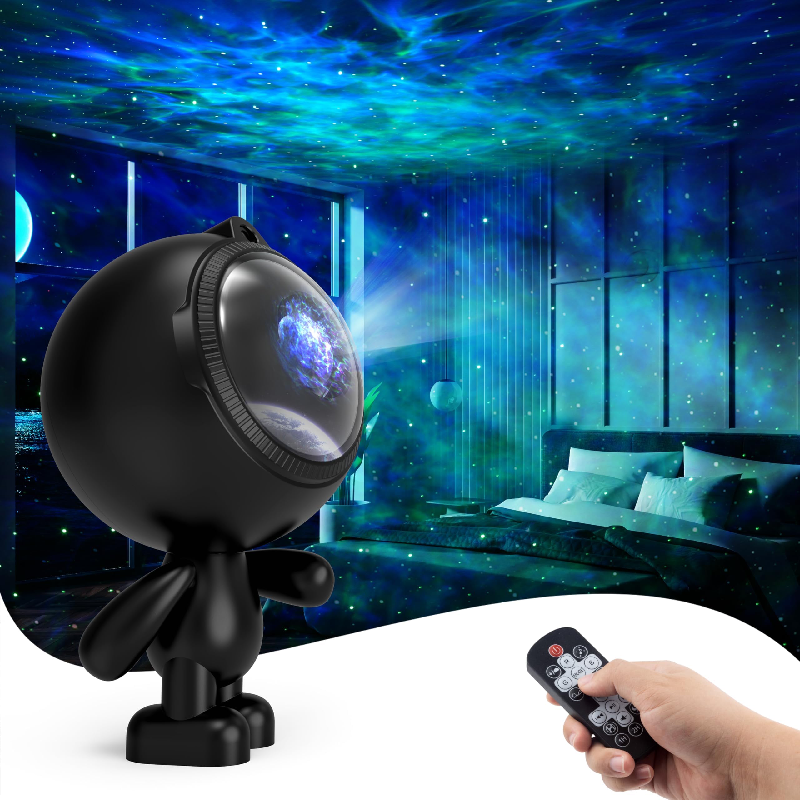 Star Projector, Astronaut Galaxy Projector, Starry Space Nebula Night Light Projector with Timer and Remote, Adults Kids Room Decor Aesthetic, Christmas Birthdays Gift