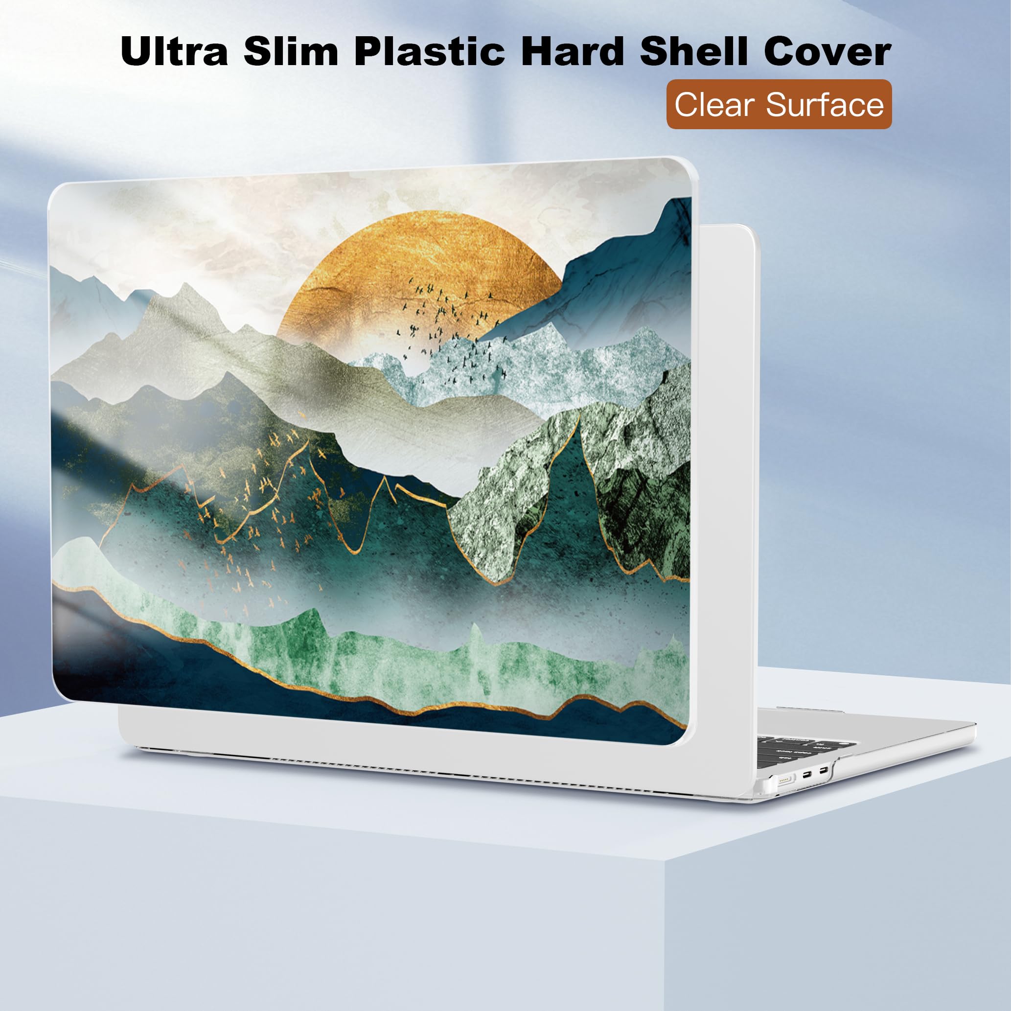 CISSOOK Mountain Case for MacBook Air 15 inch 2026 2025 2024 2023