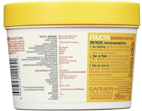 Miniatura 2 de Fructis Hair Food - Mascarilla nutritiva de plátano para cabello seco, 13.2fl oz por Garnier