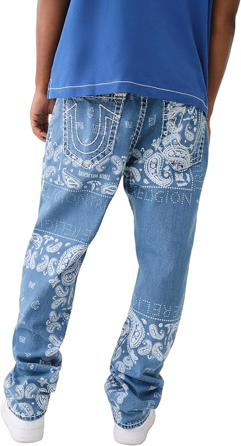 True Religion Bobby Super T 28/33 ダークブルー BOBBY SUPER T TRIPLE LOGO BAGGY JEAN 32