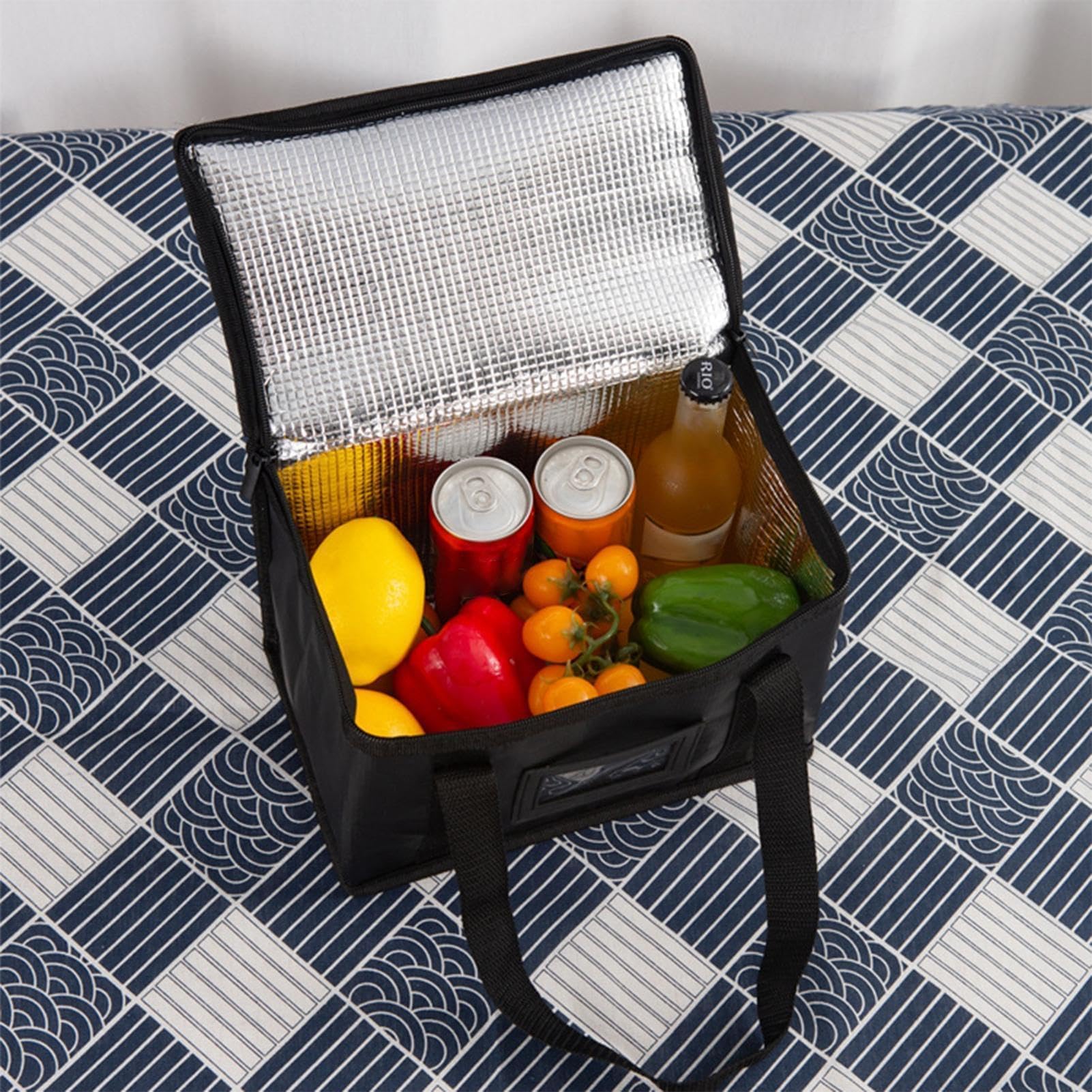 Lebensmittel-Liefertasche, 40 l, isolierte Thermotasche für warme und kalte Speisen, ideal für Catering, Lebensmitteltransport, große Thermotasche für Lebensmittel, kommerzielle Qualität,