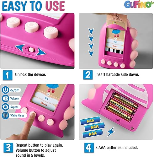 Miniatura 21 de Tarjetas didácticas en español para niños Tarjetas bilingües parlantes con audio Tarjetas de aprendizaje de inglés Juguete interactivo