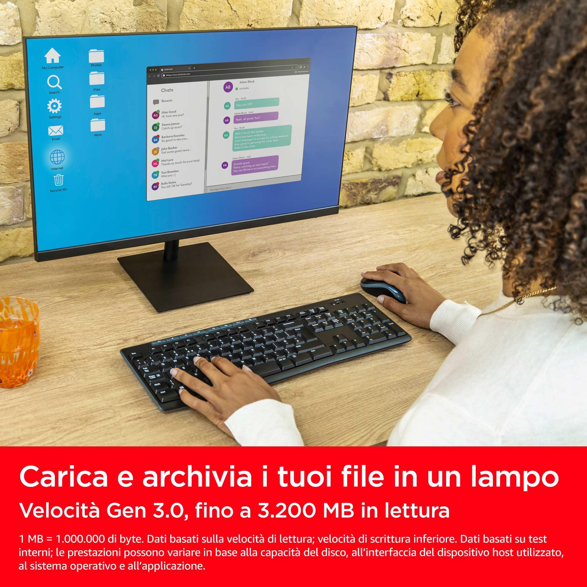 SanDisk SSD Plus 2TB M.2 2280 NVMe SSD 3200MB/s - Dettaglio