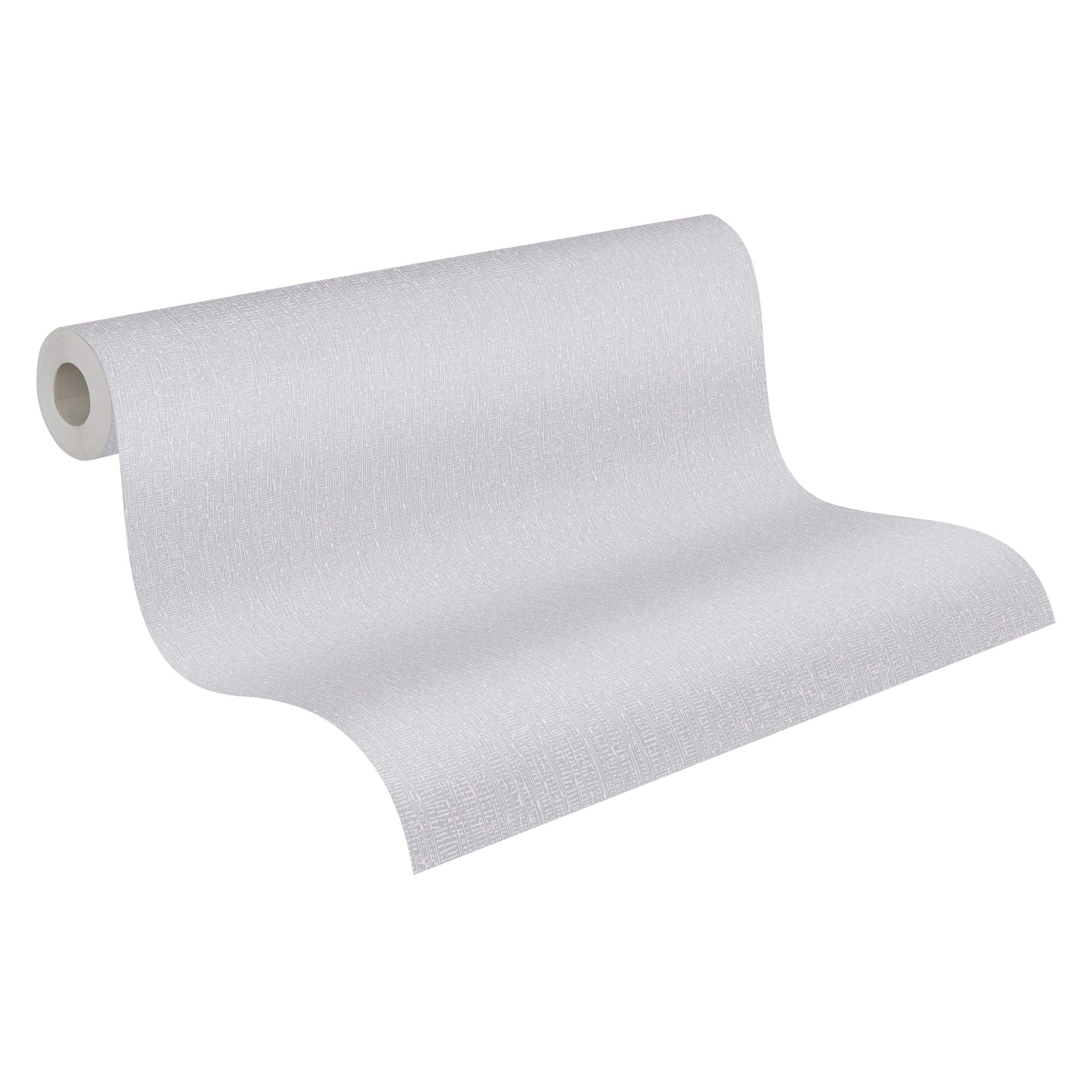 Plain Wallpaper Emotion Graphic A.S. Création Non-Woven Wallpaper 10.05 m x 0.53 m Grey Made in Germany 368827 36882-7