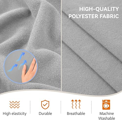 Miniatura 3 de KEKUOU Fundas elásticas para sofá de 3 cojines, aptas para mascotas, fundas de sofá, lavables, suaves, elásticas y protectoras de muebles para