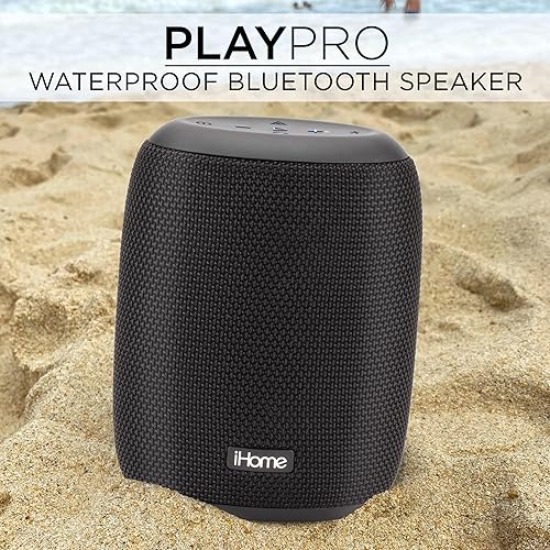 Miniatura 2 de iHome Altavoz Bluetooth impermeable con batería recargable de larga duración, altavoz portátil para uso en interiores y exteriores (iBT700)