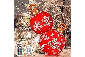 30 Inch Giant Light Up Inflatable Christmas Ball