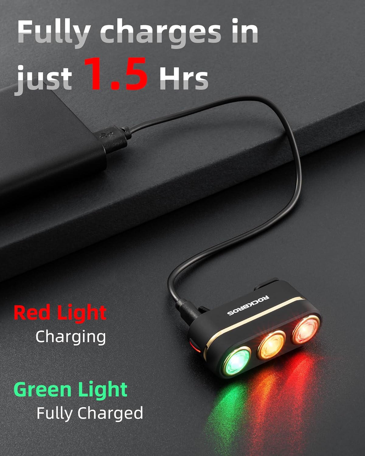 ROCKBROS Rechargeable Bike Tail Light, Brake Sensing Rear Bike Light, Ultra Bright Led Bicycle Tail Lights for Night Ride, Ipx6 Waterproof Safety Flashlight, Cycling Safety Accessories
