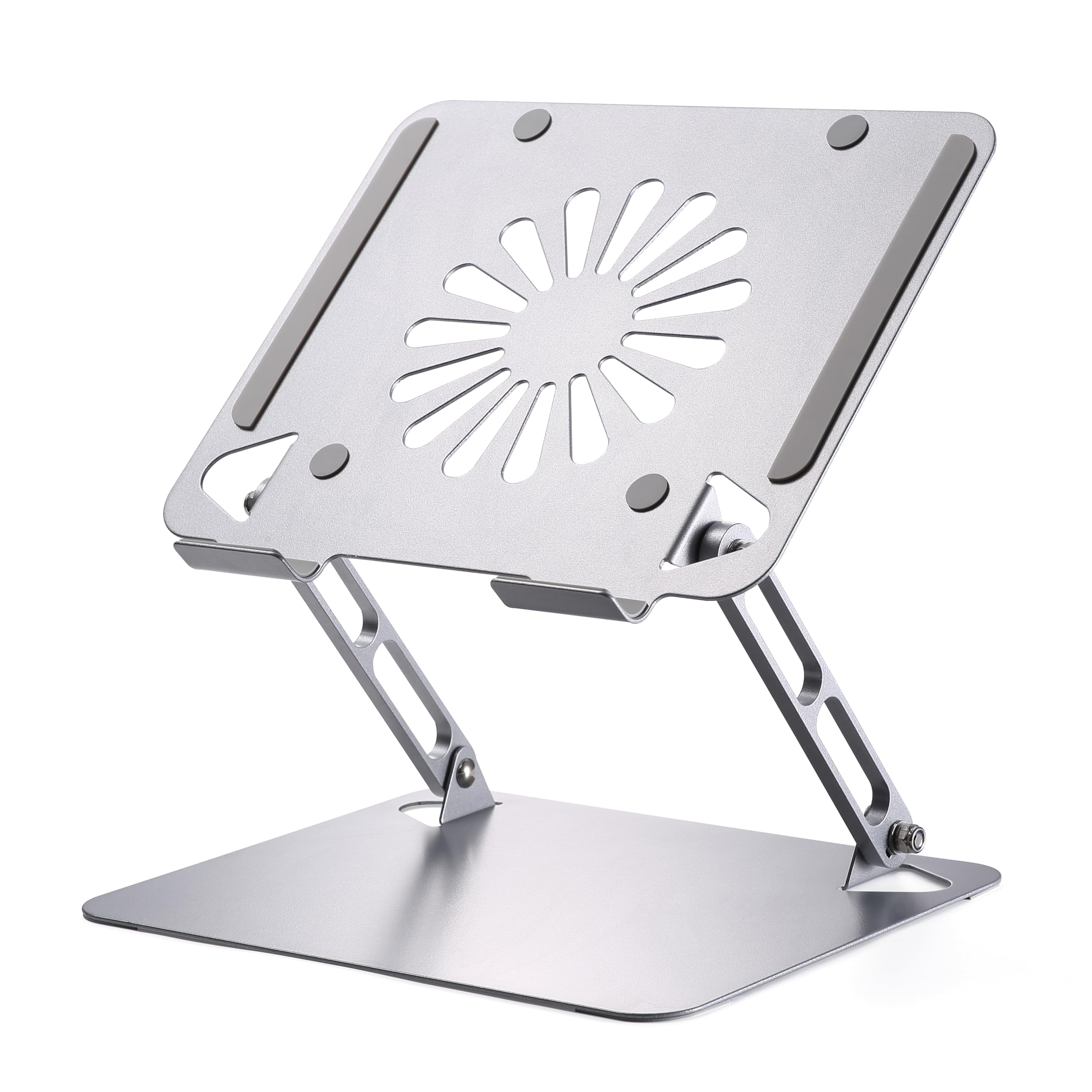 URBAN KINGS Metal Laptop Stand with 360° Rotating Base, Ergonomic Computer Riser for Desk, Adjutable Height Muti-Angle, Foldable Laptop Mount,10-15.6" (Silver Standard) (B0CLGZW9Y5) Amazon Price History, Amazon Price Tracker