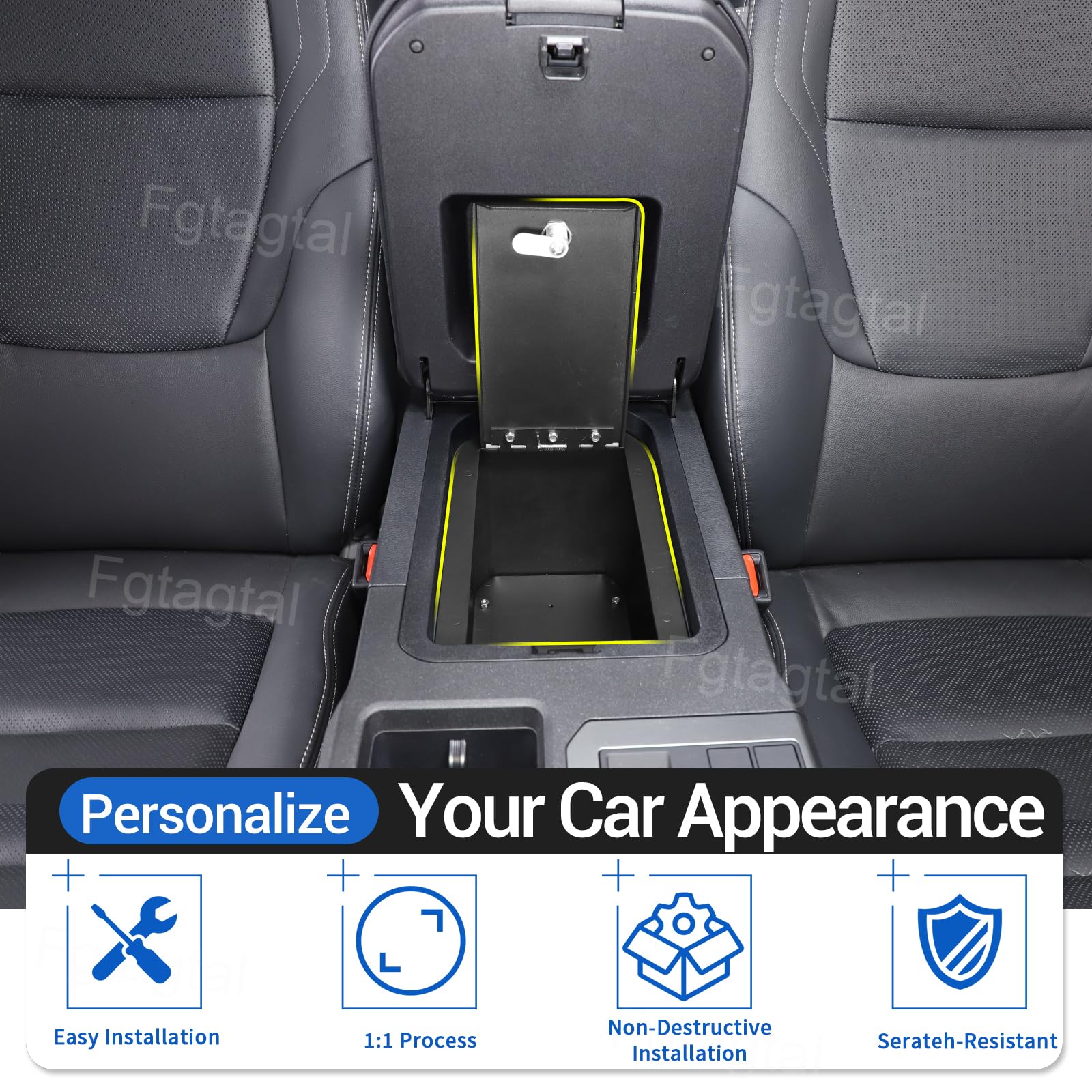 Amazon.com: Fgtagtal Center Console Safe Box Compatible with