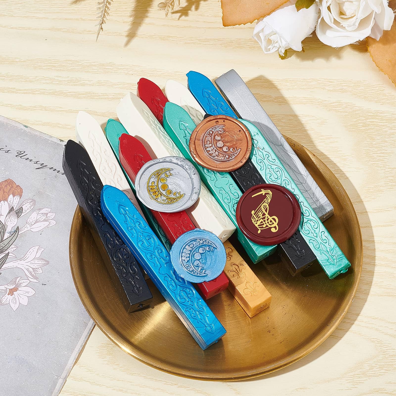 CRASPIRE Sello De Cera De Nutria, Sello Vintage De Aor, Sello De Cera