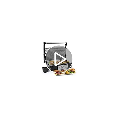 SUPERLEX 1500W Multifunktionsgrill – Kontaktgrill mit 180° Aufklappfunktion, Antihaftbeschichtung & Fettauffangschale | BPA-frei, 28x17 cm | Für Steak, Panini, Sandwich – Bild 8