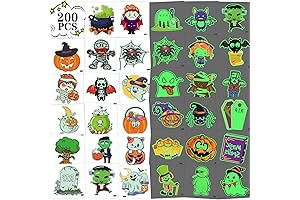 Halloween Glow Tattoos for Kids Party Favor Supplies