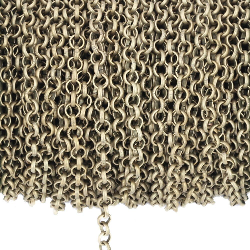 Dcatcher Rolo Chain Curb Chain Necklace Bulk Cable 11 Yards 3.2mm for Jewelry Making (Bronze)