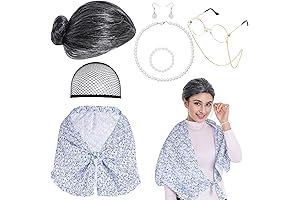 Grandma Costume for Halloween-100 Days of School Costume for Plus Size Lady