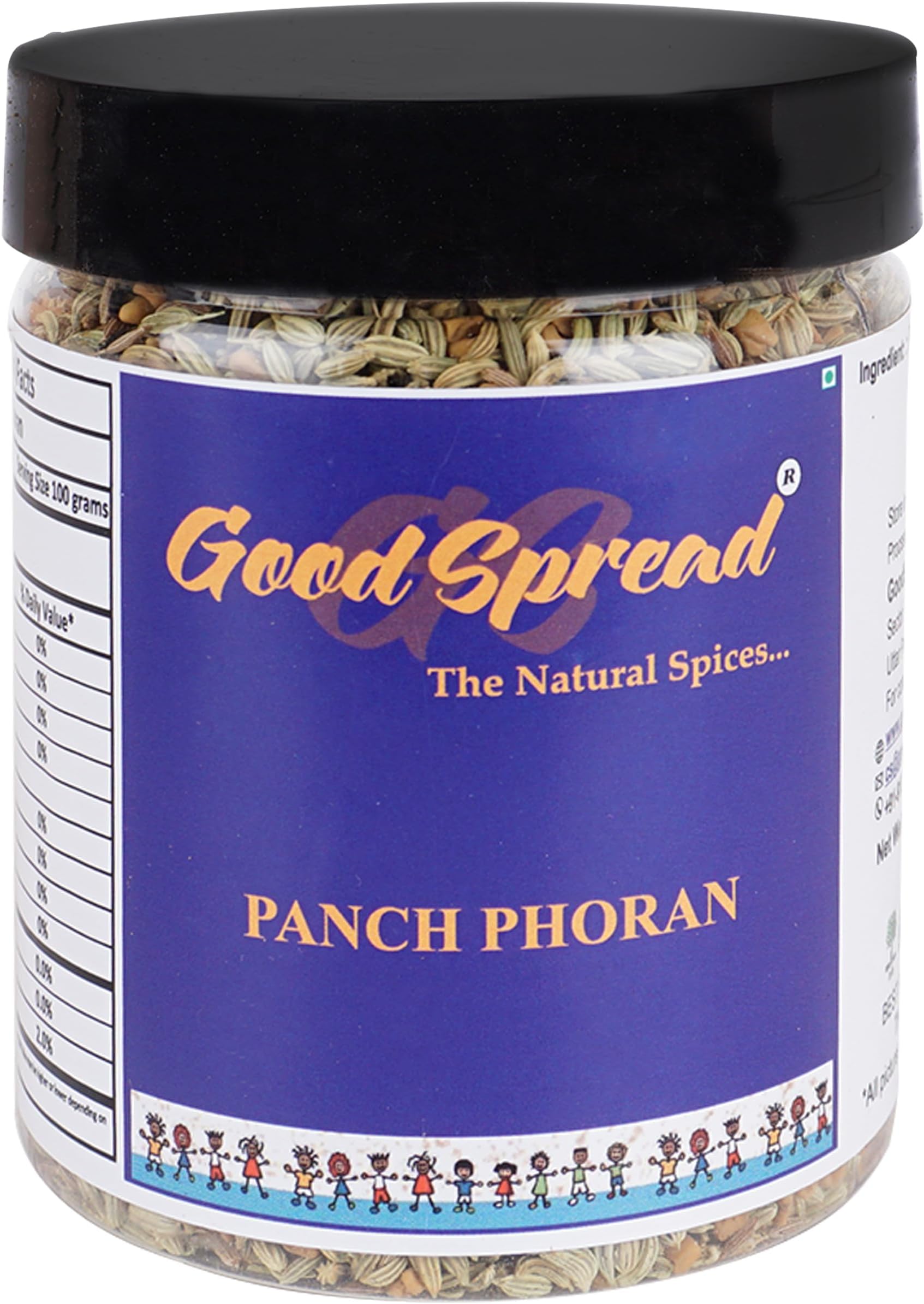 GoodSpread Panchphoran Masala Mix: 250gm - Authentic Bengali Blend of 5 Organic Spices - 100% Natural and Flavorful Elevate Your Dishes with Traditional Aromas