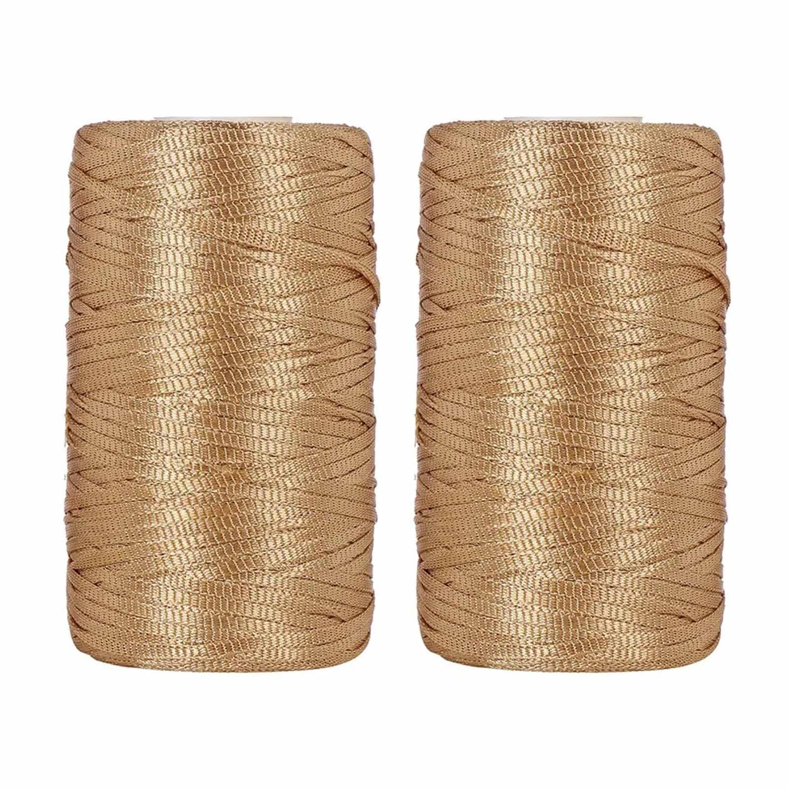 Cuerda de nailon efecto seda de 3 mm: hilo resistente para crear bolsos y sombreros