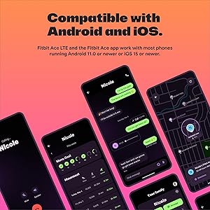 Google Fitbit Ace LTE - Kids Smartwatch with Call, Message, GPS, and Activity-Based Games, Ace Pass Data Plan Required - Mild - Strange Arcade