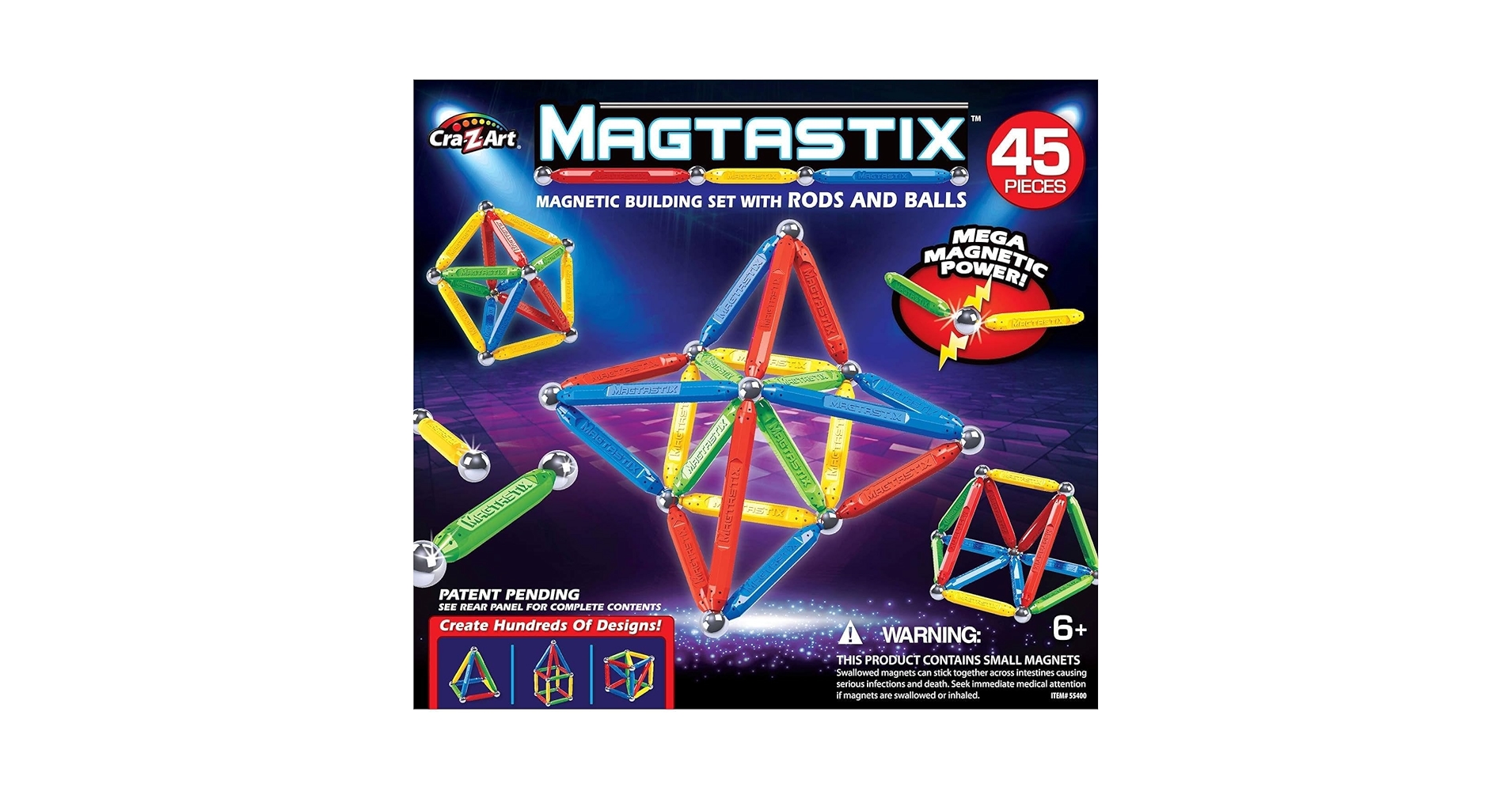 Amazon.com: Cra-Z-Art Magtastix Balls & Rods Building Kit
