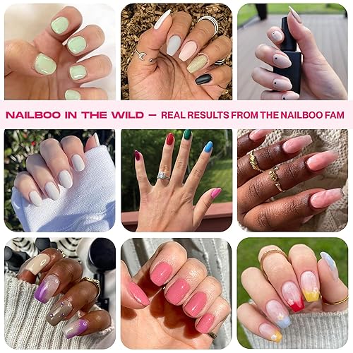 Miniatura 3 de Nailboo Polvo de inmersión para uñas – Polvo de inmersión de uñas transparente, hecho a medida con fórmula ultrafina altamente pigmentada,